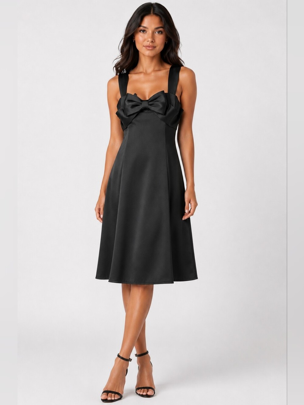 Black Bow Detail Dress Size 10